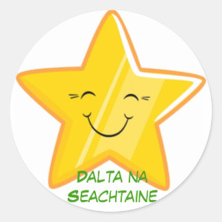 Dalta na Seachtaine = Student van de week Ronde Sticker
