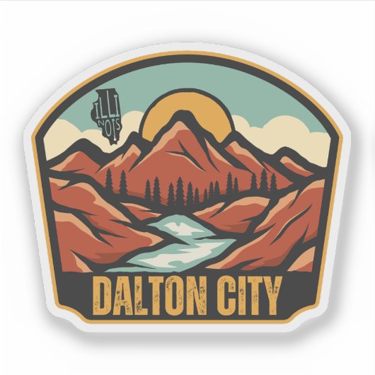 Dalton City, Illinois  Sticker (Voorkant)