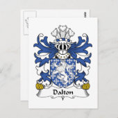 Dalton Family Crest Briefkaart (Voorkant / Achterkant)