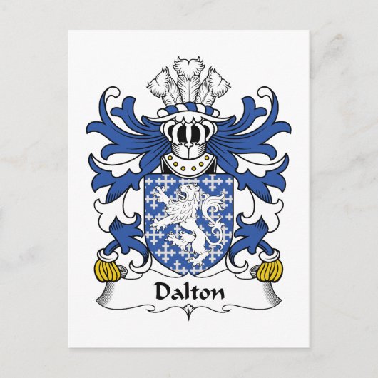 Dalton Family Crest Briefkaart (Voorkant)
