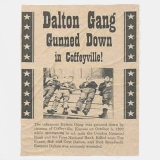 DALTON GANG Fleece Blankets Deken (Voorkant)
