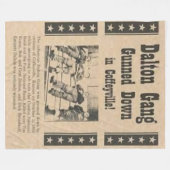 DALTON GANG Fleece Blankets Deken (Voorkant (Horizontaal))