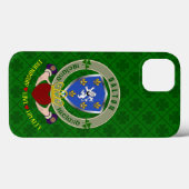 Dalton Irish Shield & Claddagh Personalized Case-Mate iPhone Case (Achterkant (horizontaal))