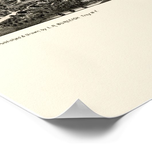 Dalton, MA Panoramic Map - 1884 Poster (Hoek)