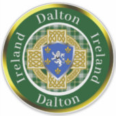 Dalton Shield & Celtic Cross gepersonaliseerd Sticker (Voorkant)
