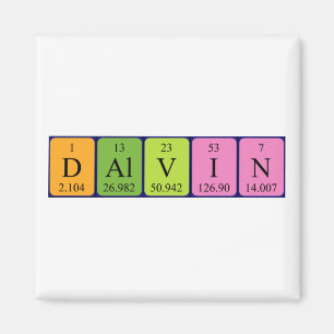 Dalvin periodieke table name magnet