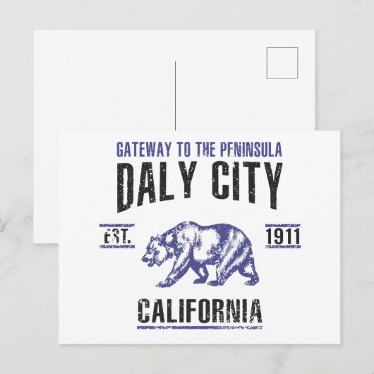 Daly City Briefkaart (Voorkant / Achterkant)