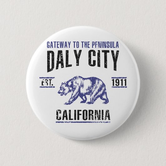 Daly City Ronde Button 5,7 Cm (Voorkant)