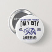 Daly City Ronde Button 5,7 Cm (Voorkant /achterkant)