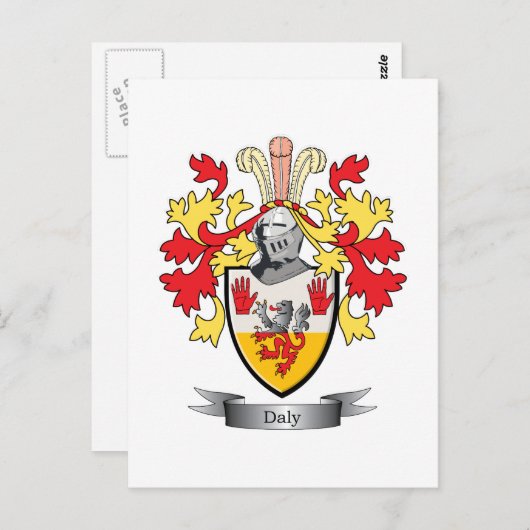 Daly Coat of Arms Briefkaart (Voorkant / Achterkant)