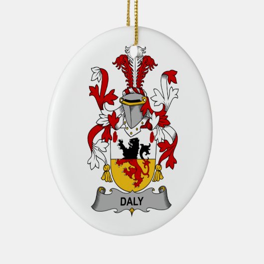 Daly Family Crest Keramisch Ornament (Rechts)