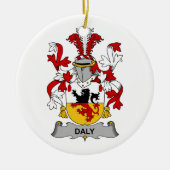 Daly Family Crest Keramisch Ornament (Voorkant)