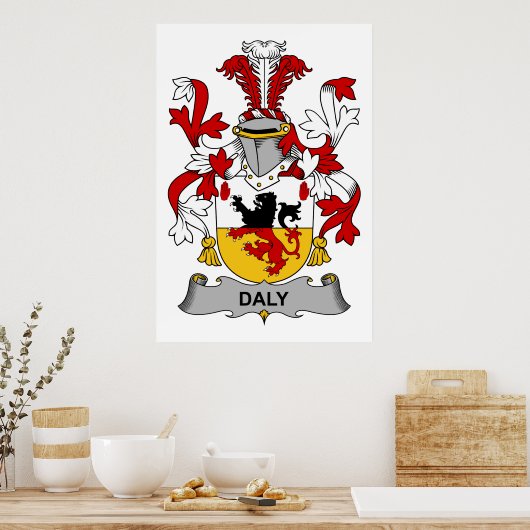 Daly Family Crest Poster (Keuken)