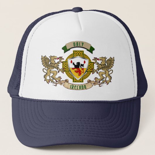 Daly Ierse Schild & Griffins Gepersonaliseerd Trucker Pet (Voorkant)