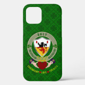 Daly Irish Shield & Claddagh gepersonaliseerd Case-Mate iPhone Case (Achterkant)
