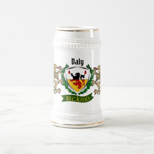 Daly/O'Daly Ierse schild gepersonaliseerde bierpul (Center)