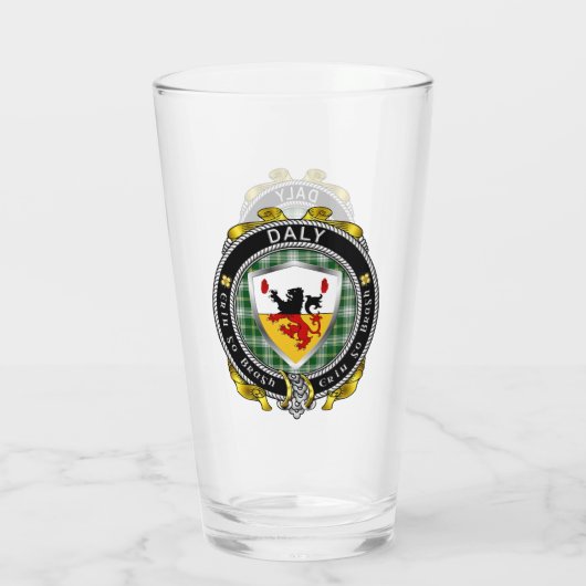 Daly/O'Daly Irish Shield Bierglas Glas (Achterkant)
