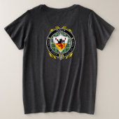 Daly/O'Daly Irish Shield Dames Grote Maat T-shirt (Design achterkant)