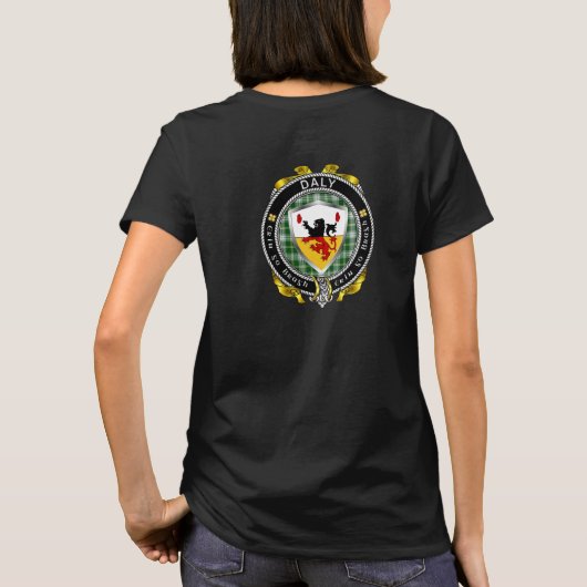 Daly/O'Daly Irish Shield Vrouwen T-Shirt (Achterkant)