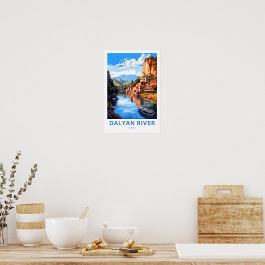 Dalyan River Turkije Reisprint Poster (Keuken)