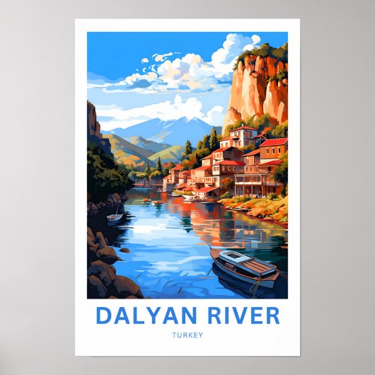 Dalyan River Turkije Reisprint Poster (Voorkant)
