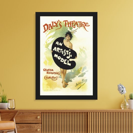 Daly's theater ~ Kunstenmodel Canvas Afdruk (Insitu (Woonkamer))