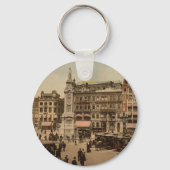 Dam, Amsterdam, Nederland Sleutelhanger (Achterkant)