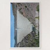 Dam bij Flaming Gorge Reservoir Utah Foto Legpuzzel (Verticaal)