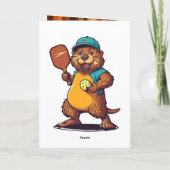 Dam Good Pickleball Feestdagen Kaart (Achterkant)