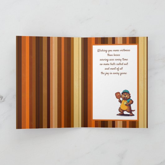 Dam Good Pickleball Feestdagen Kaart (Binnen)