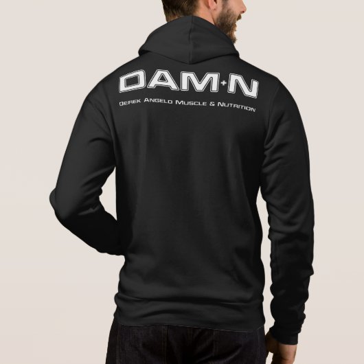 DAM+N Black Hoodie (Achterkant)