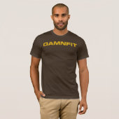 DAM+N Chocolade Goud T-Shirt (Voorkant volledig)