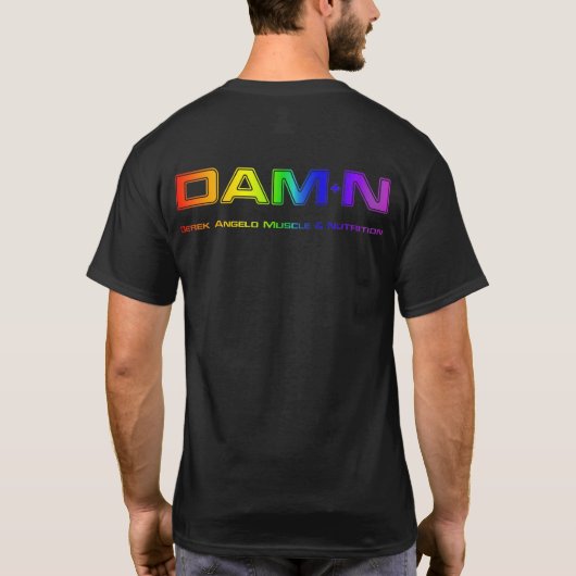 DAM+N Pride Dark T-shirt (Achterkant)