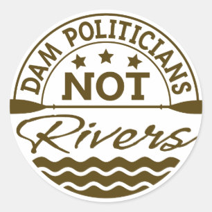 DAM Politici NIET Rivers Sticker