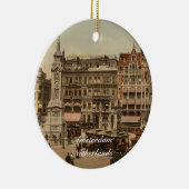 Dam Square, Amsterdam, Nederland Keramisch Ornament (Rechts)