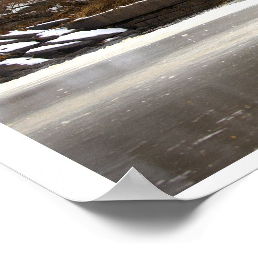 Dam Waterval Foto Poster (Hoek)