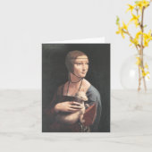 Dama bedriegt het Fijne Art. van ermellinoDa Vinci Kaart (Gele Bloem)