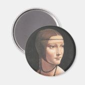 Dama con ermellino Da Vinci Fine Art Magneet (Voorkant / Achterkant)