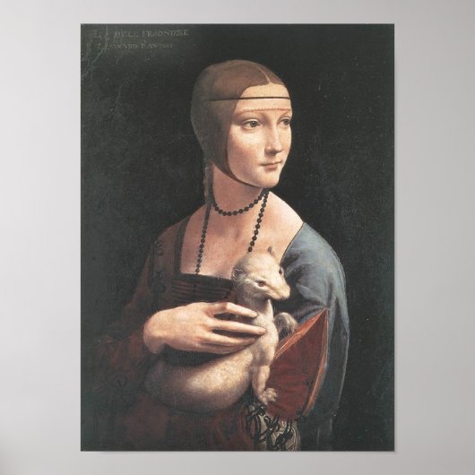 Dama con ermellino Da Vinci Fine Art Poster (Voorkant)