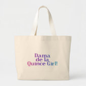 Dama de la Quince Girl Grote Tote Bag (Voorkant)