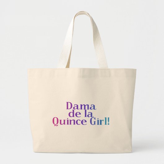 Dama de la Quince Girl Grote Tote Bag (Voorkant)
