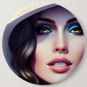 DAMA RONDE BUTTON 6,0 CM (Voorkant)
