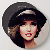 DAMA RONDE BUTTON 6,0 CM (Voorkant /achterkant)