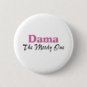 Dama The Moody One Ronde Button 5,7 Cm