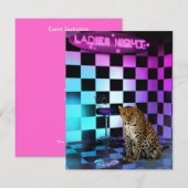Damacht Club Leopard Event Party Kaart (Voorkant / Achterkant)