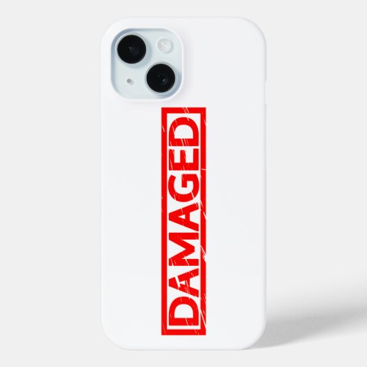 Damage Stamp Case-Mate iPhone Case (Achterkant)