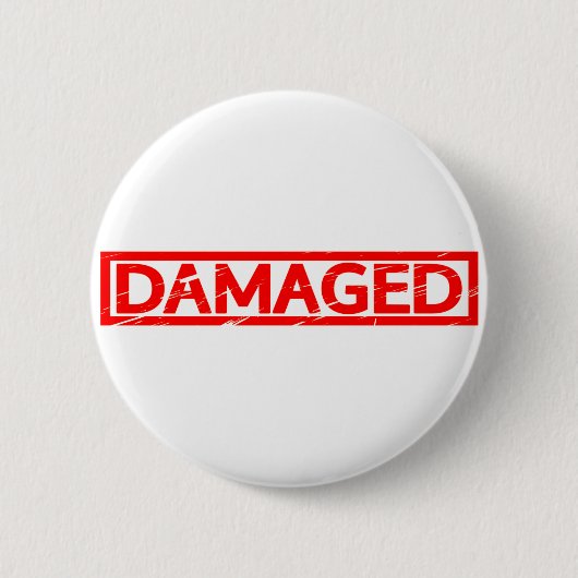 Damage Stamp Ronde Button 5,7 Cm (Voorkant)