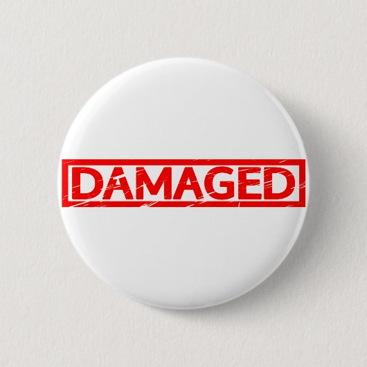 Damage Stamp Ronde Button 5,7 Cm (Voorkant)
