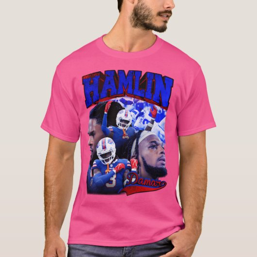 Damar Hamlin Retro bootleg Retro bootleg T-shirt (Voorkant)