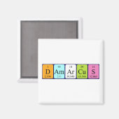 Damarcus periodieke table name magnet (Voorkant / Achterkant)